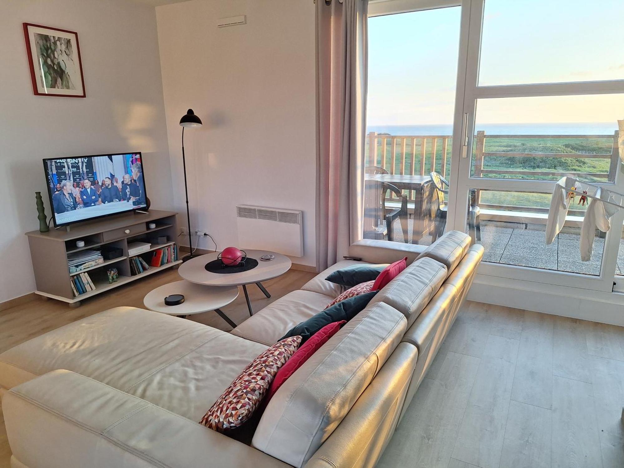 Exceptionnel Penthouse Vue Mer Wimereux Buitenkant foto