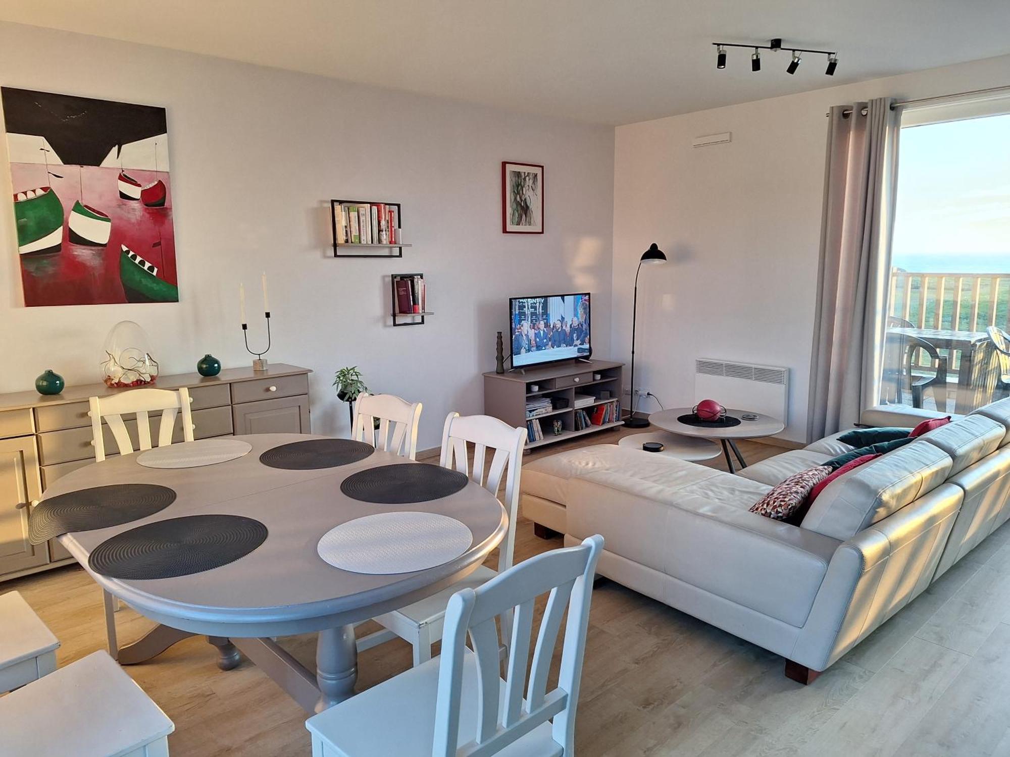 Exceptionnel Penthouse Vue Mer Wimereux Buitenkant foto